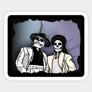 Zoot Suit Couple Sticker